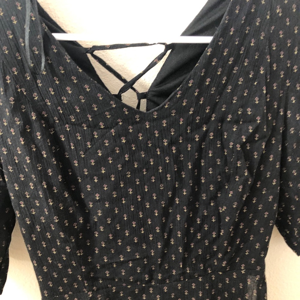 Black anchor tea dress